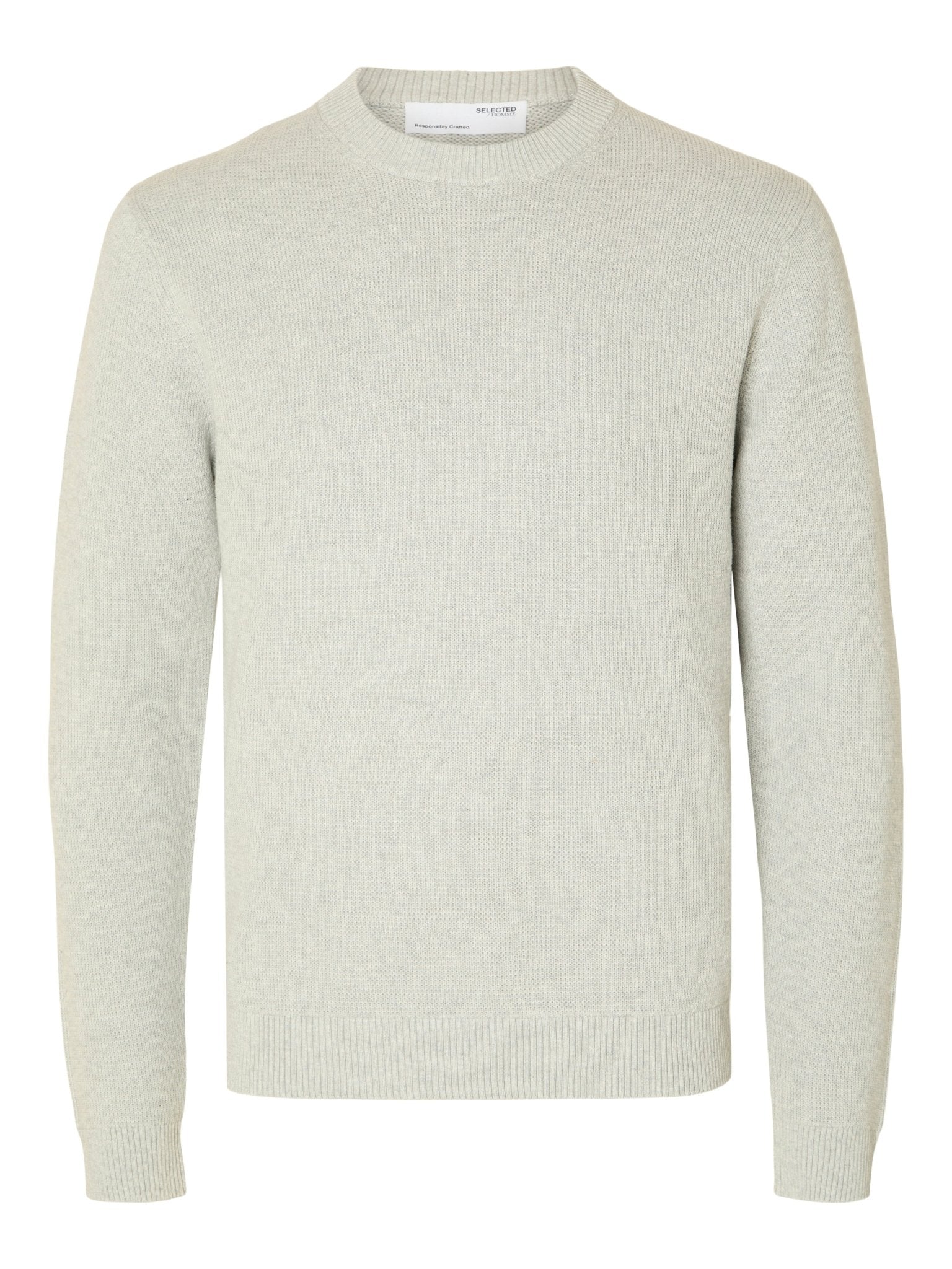 Selected Men Strik & Sweat 16092599-LightGrey_m - Bygholm Menswear
